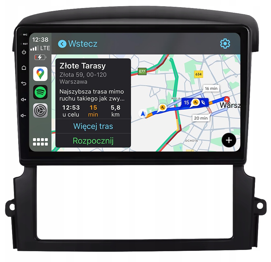 Kia Sorento 2002-2009 Nejnovější Android Carplay Rádio Navigace Mapy