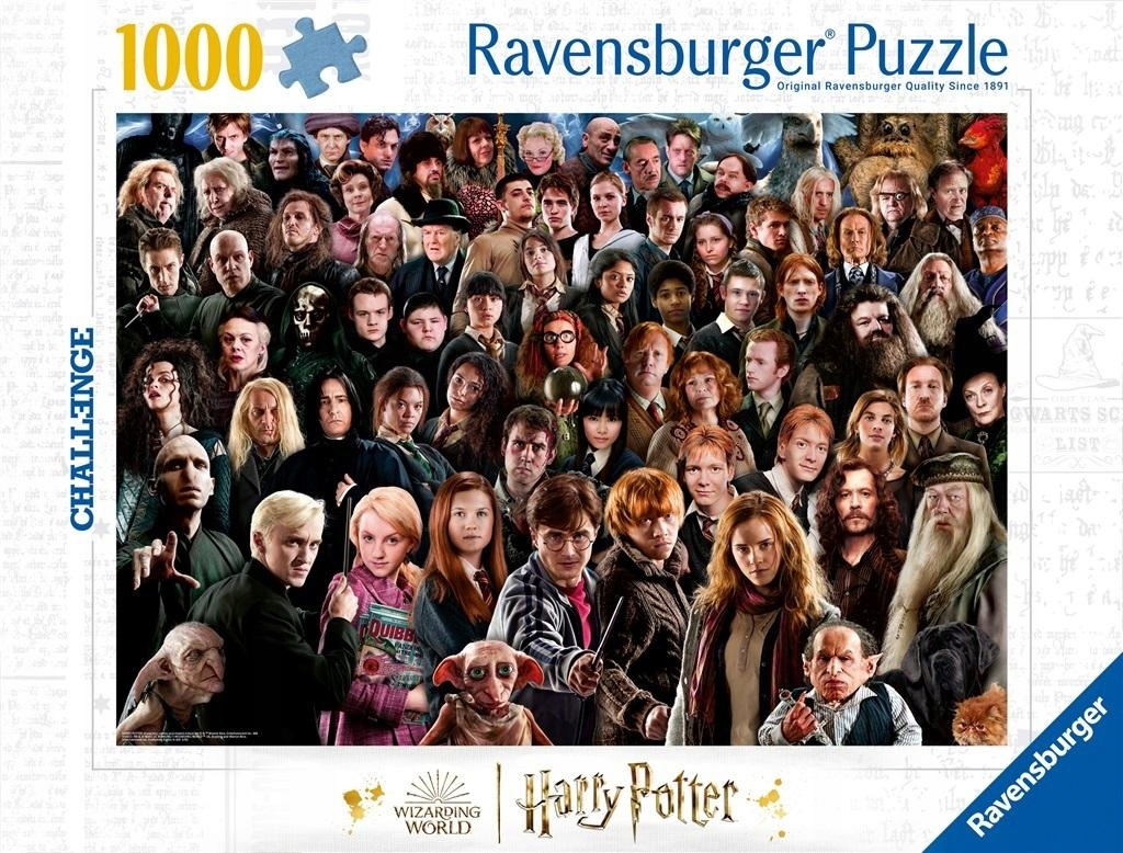 Puzzle Kreativní skládačka Harry Potter Zajímavé hobby pro rodinu Sada
