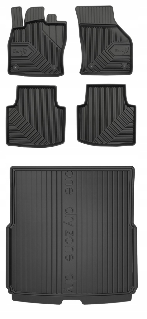 Set 77 Koberce a rohože Škoda Superb 3 Kombi 2015-2023 g