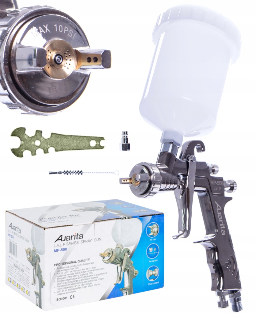 Lakovací pistole MP-500 1,4 mm Lvlp 600 ml 1,4 mm 600 Auarita