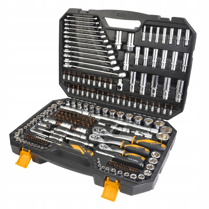 Sada Nástrčných Klíčů 1/4" +3/8" 1/2" 216 Ks (industriální)