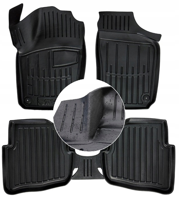 Gumové stěrače Vw Polo 4 2001-2009 Korytka Ud
