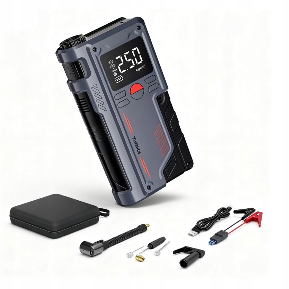 Nouzový Startér Do Auta 1000A Power Bank 10000MAH Přenosný Led