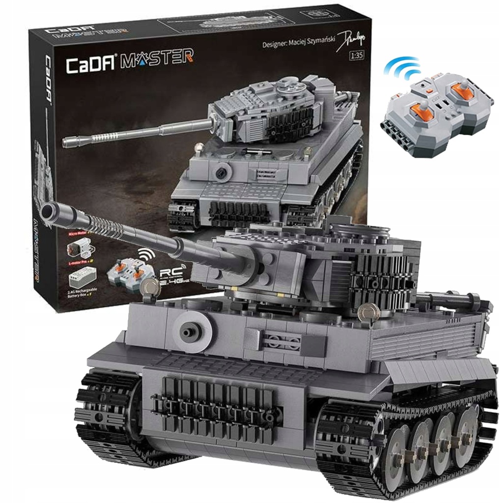 Cada Stavebnice Tank Tiger Tank 925 Dílů Rc Dálkově Ovládaný Pro Power System