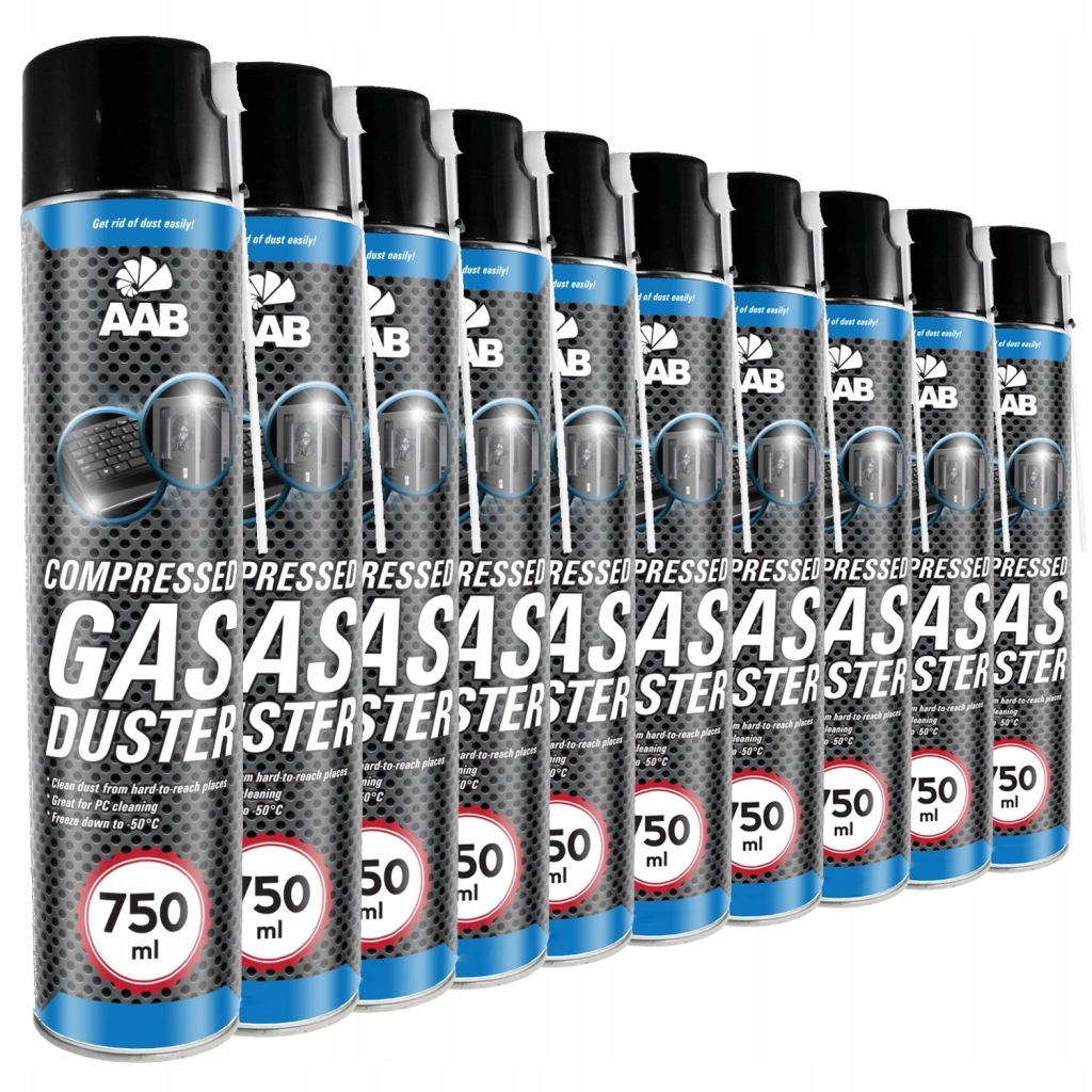 10x Aabcooling Stlačený Vzduch 750 ml 20x Trubička