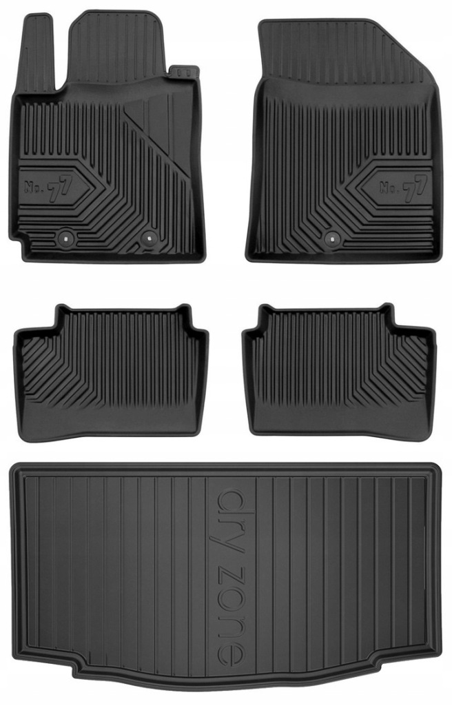 Set 77 Koberce a rohože Hyundai i10 2 Hatchback 2013-2019