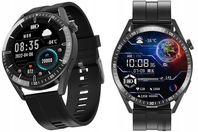 Zdjęcie okazji: 💸 HIT CENOWY! Wodoodporny Smartwatch Tracer SM6 Opal Czarny. Zgarnij okazję na basen i trening!