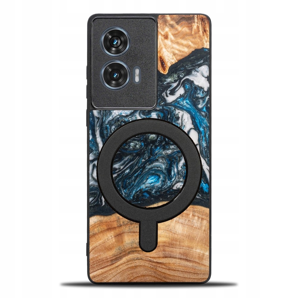 Pouzdro Bewood Unique pro Motorola Edge 50 Fusion Planety Země s MagSafe