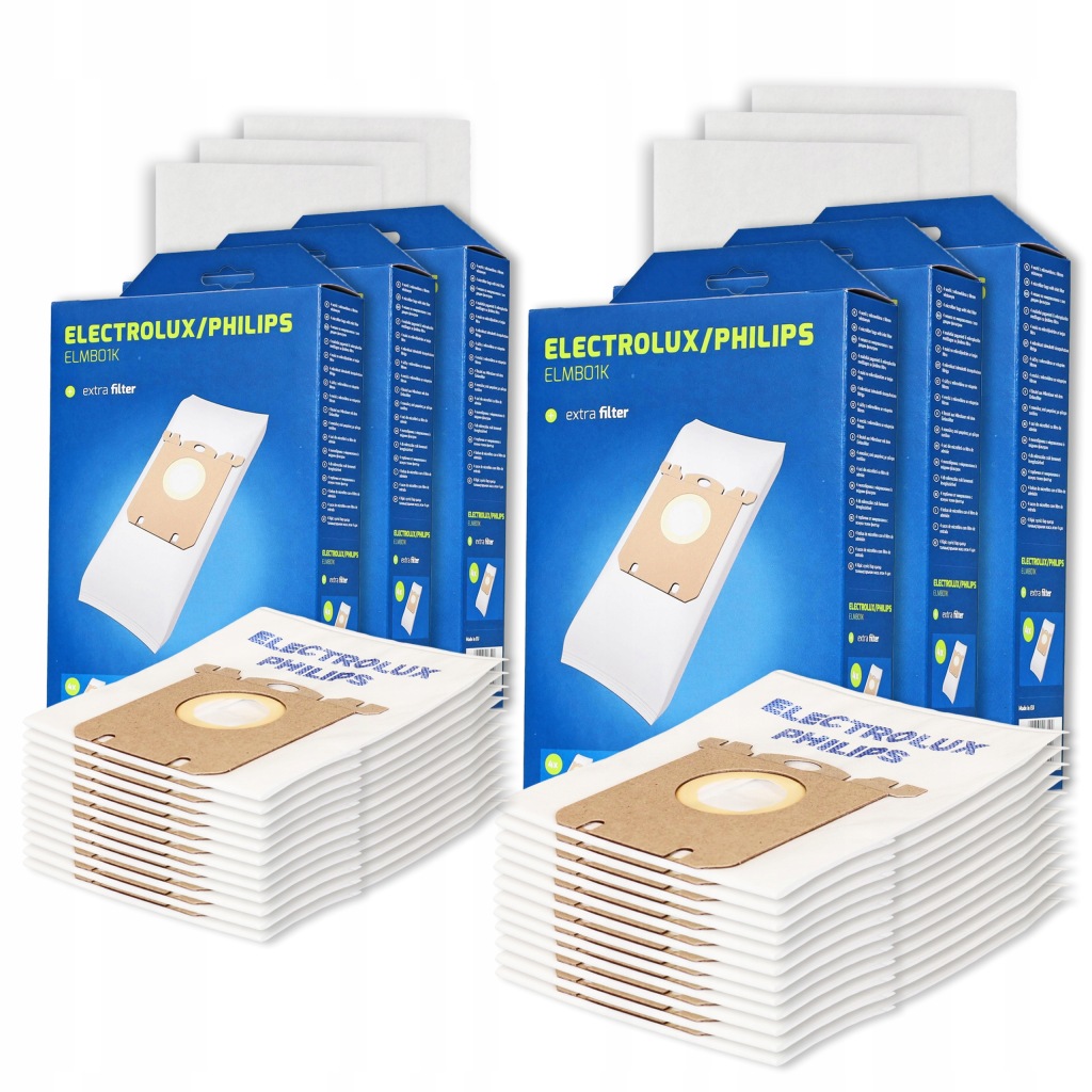 Sáčky Pro Elektrolux Philips Worwo ELMB01K 24KS