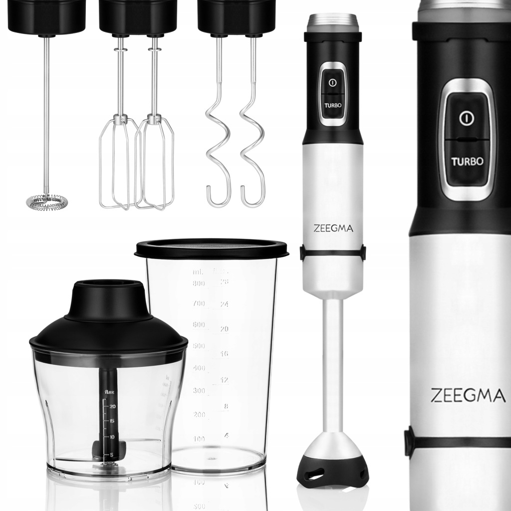 Výkonný Multifunkční Turbo Tyčový Mixér 1500 W Příslušenství