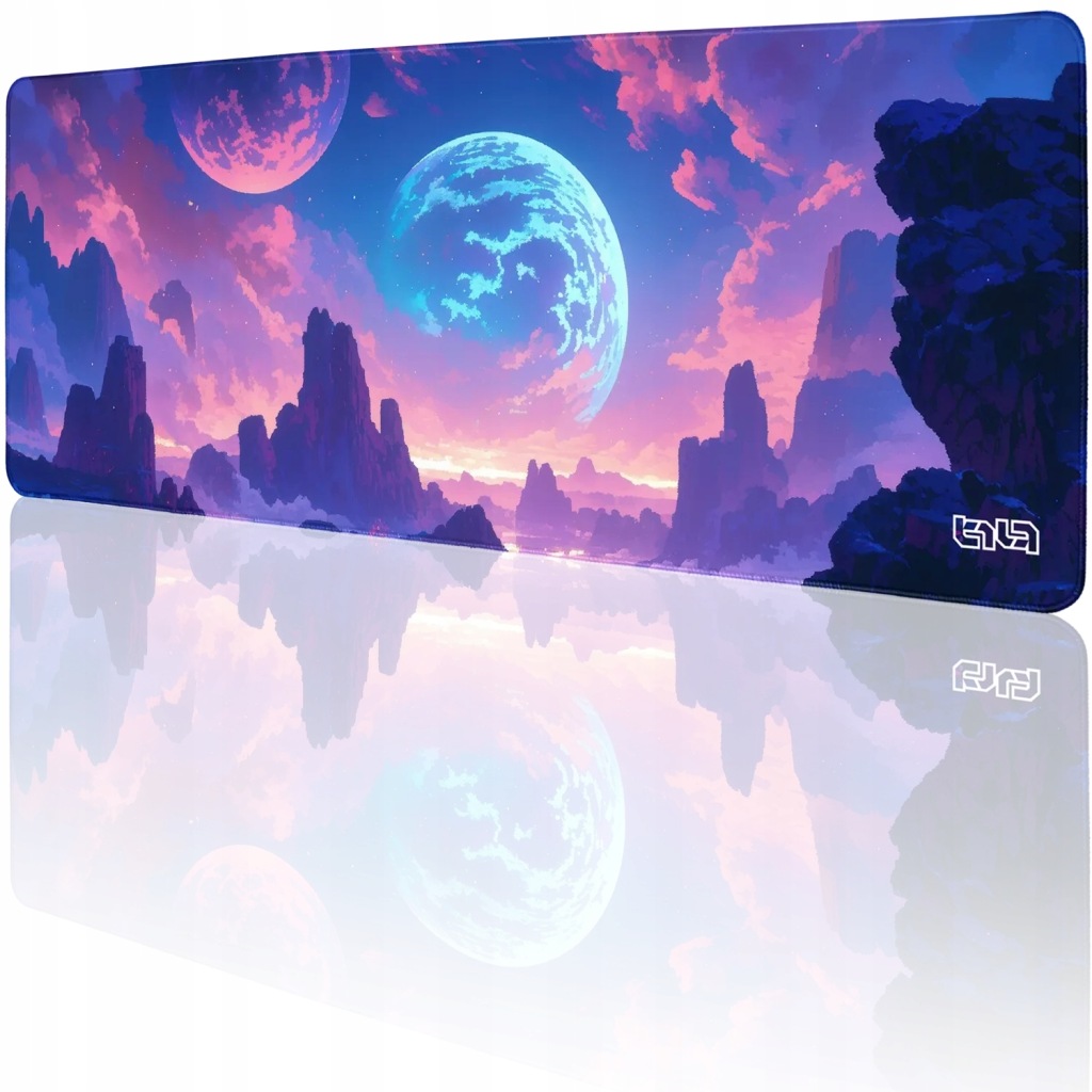 Podložka Pod Klávesnici Planeta Neonu 80x30 Tilt Na stůl Odolná