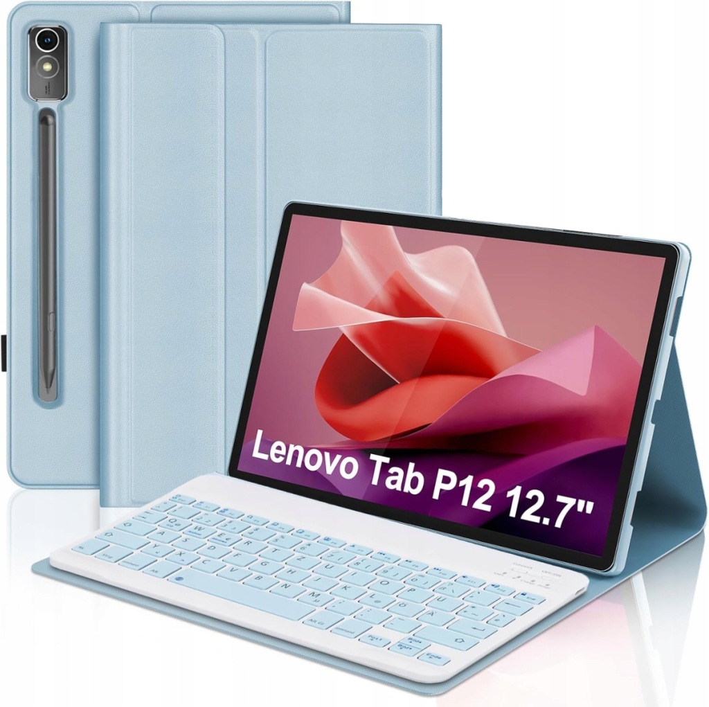 Pouzdro s klávesnicí pro Lenovo Tab P12 TB370, pouzdro, kryt, pouzdro s klopou