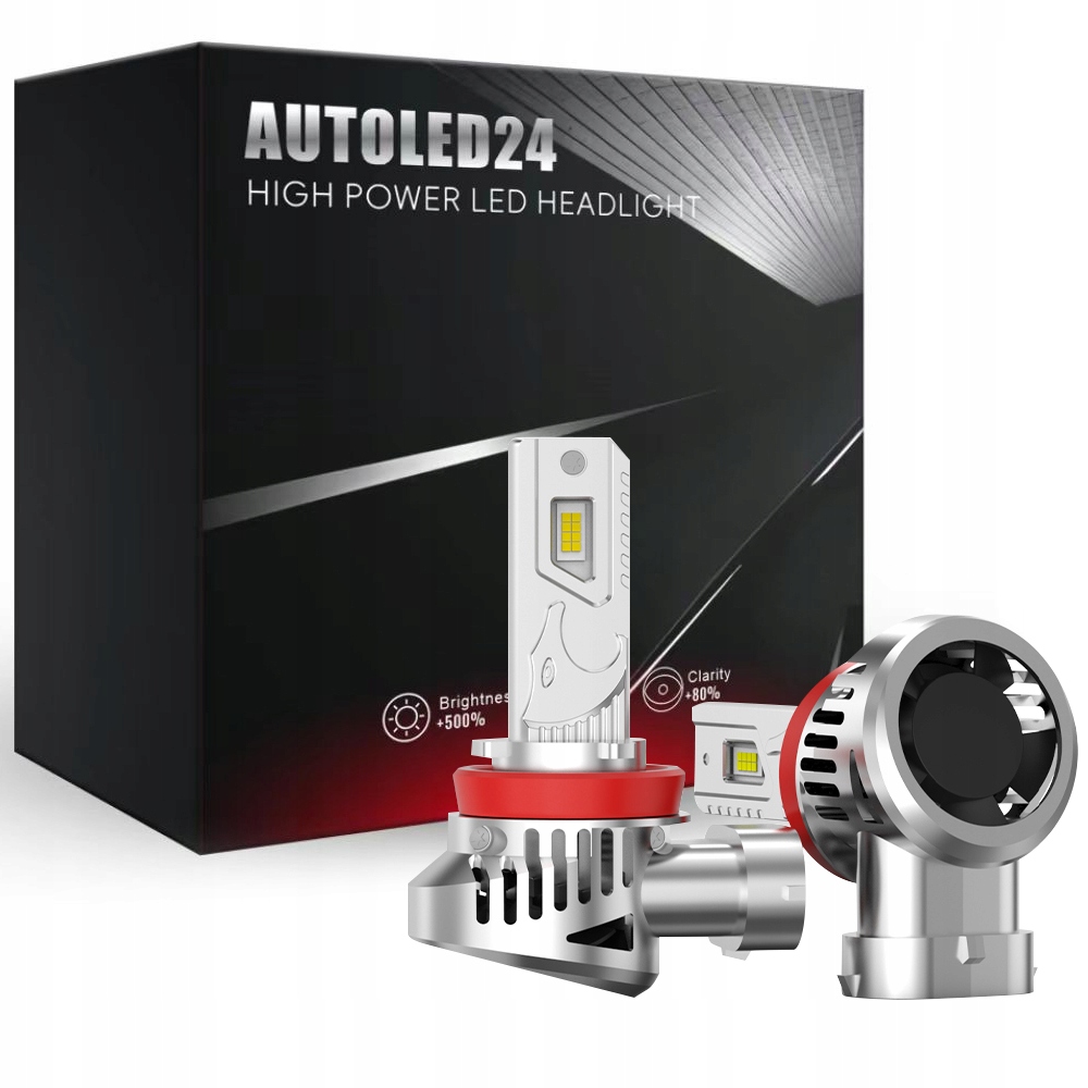 Ultra Výkonné Led Žárovky H8 AUTOLED24 Retrify Pro E11 Can 1:1 Bez Adaptérů