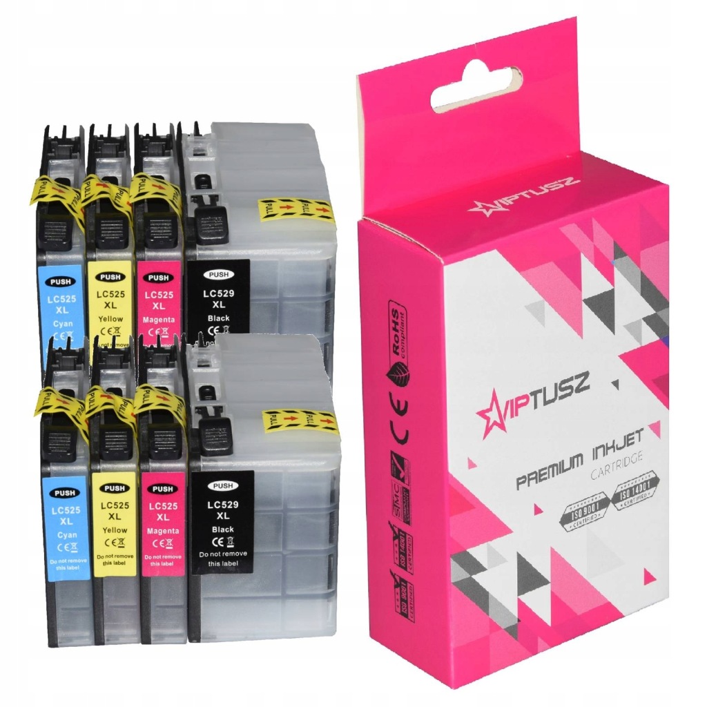 8x Inkoust Pro Tiskárnu Brother DCP-J105 J100 MFC-J200