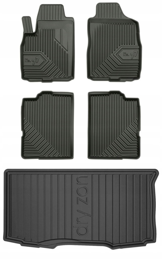 Set 77 Koberce a rohože Fiat Panda 2 Hatchback 2003-2012
