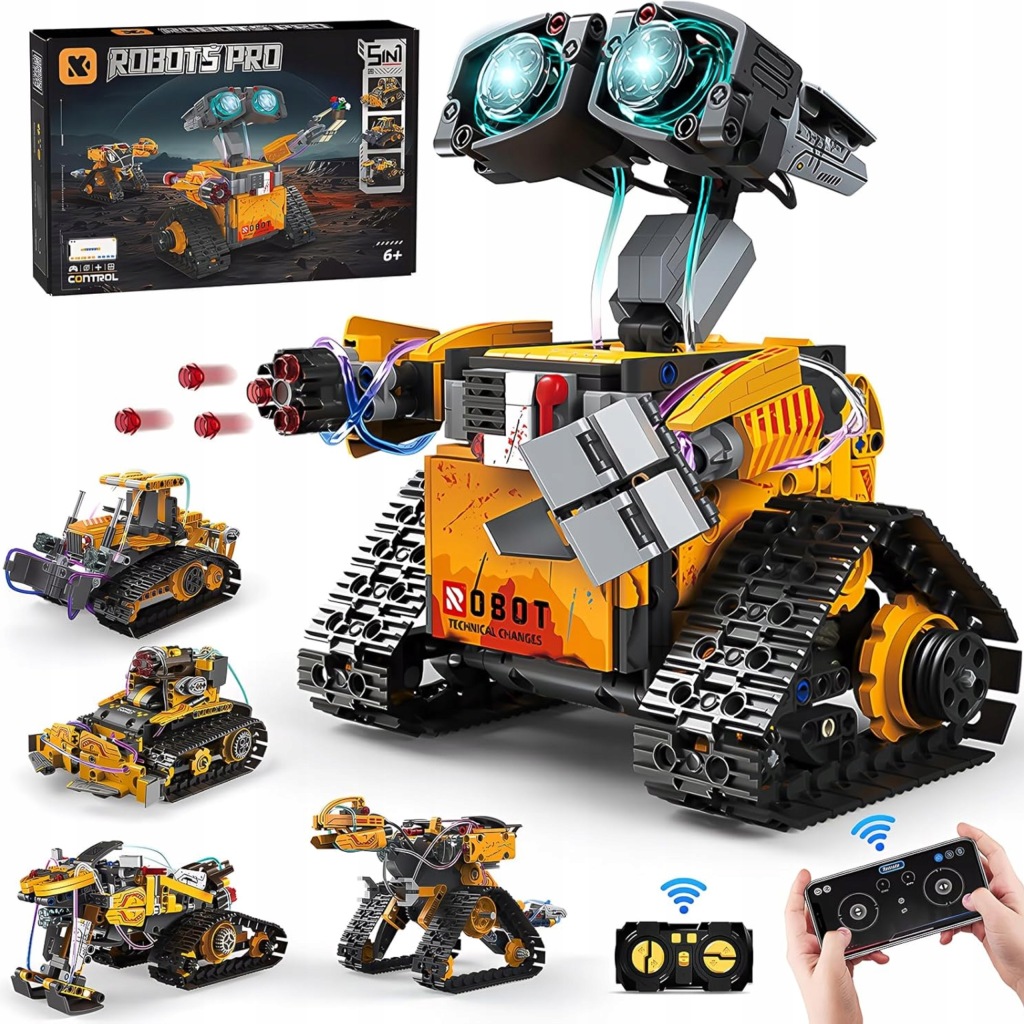 Robot 5v1 Stem Stavebnice dálkově ovládaná vzdělávací sada pro programování