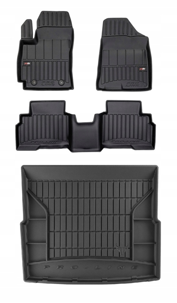 Set 3D Koberce a rohož do kufru Hyundai Kona 2 Hybrid od roku 2022- d