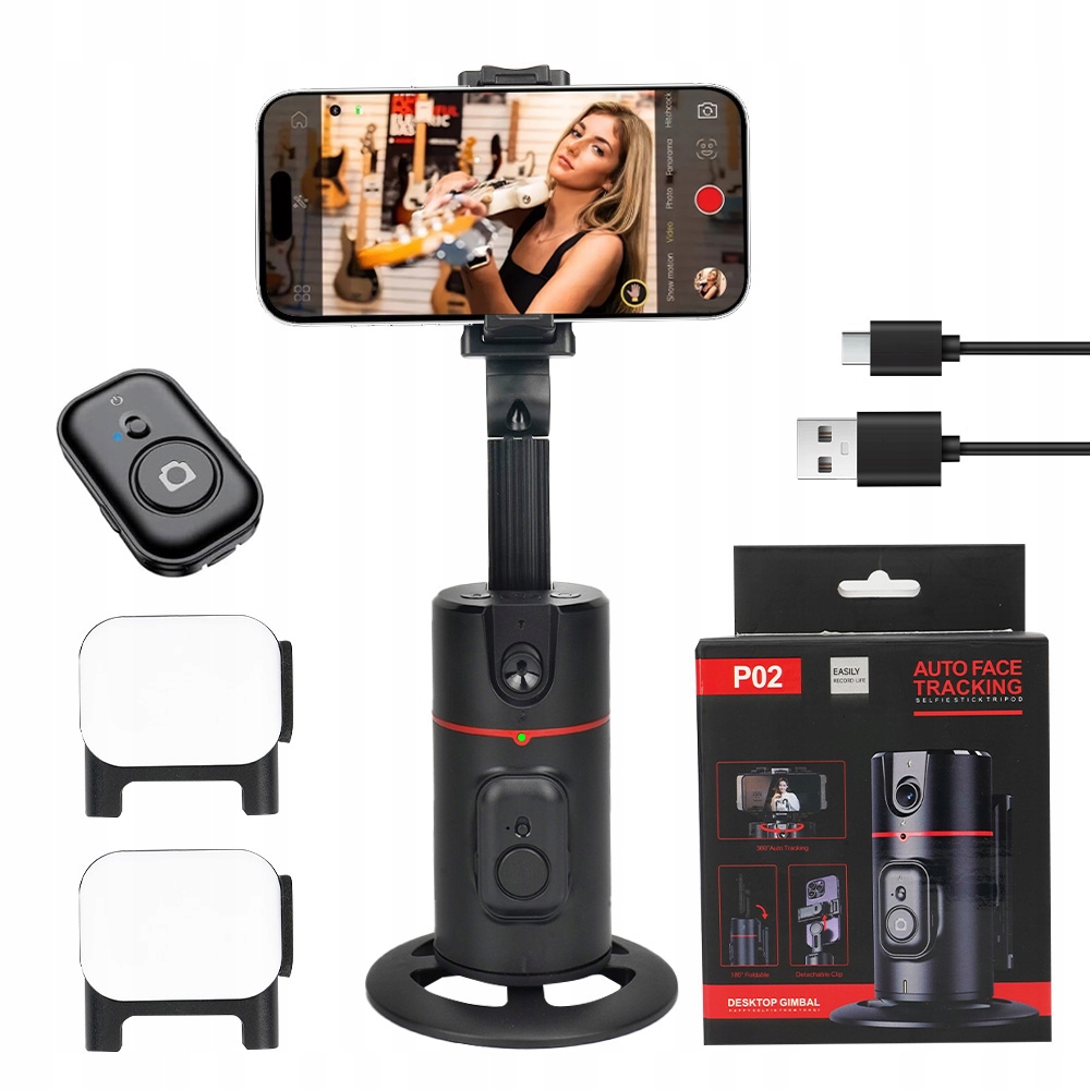 Selfie-stick Tyč Pro Telefon Stativ Dvojité lampy Pilot