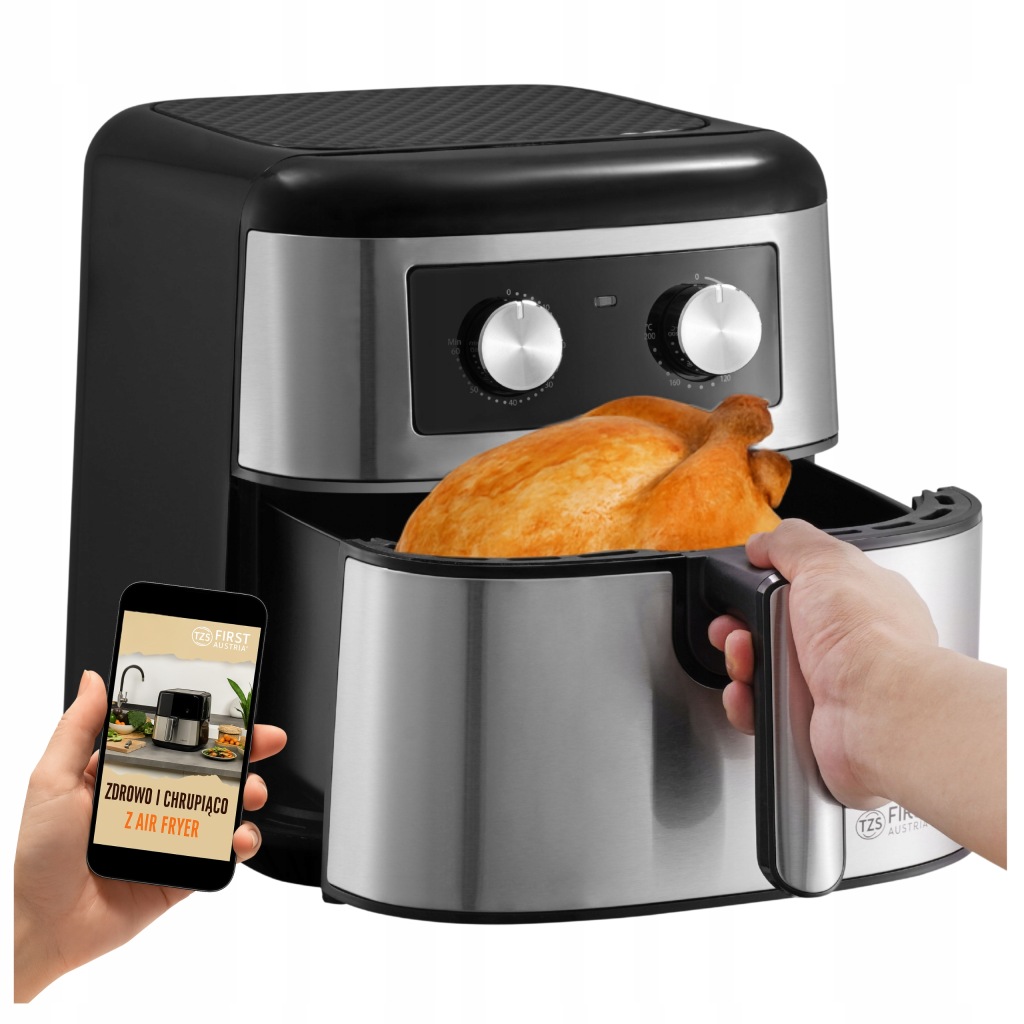 Air Fryer 8L XXL beztuková fritéza First Austria 1700W časovač Bonus
