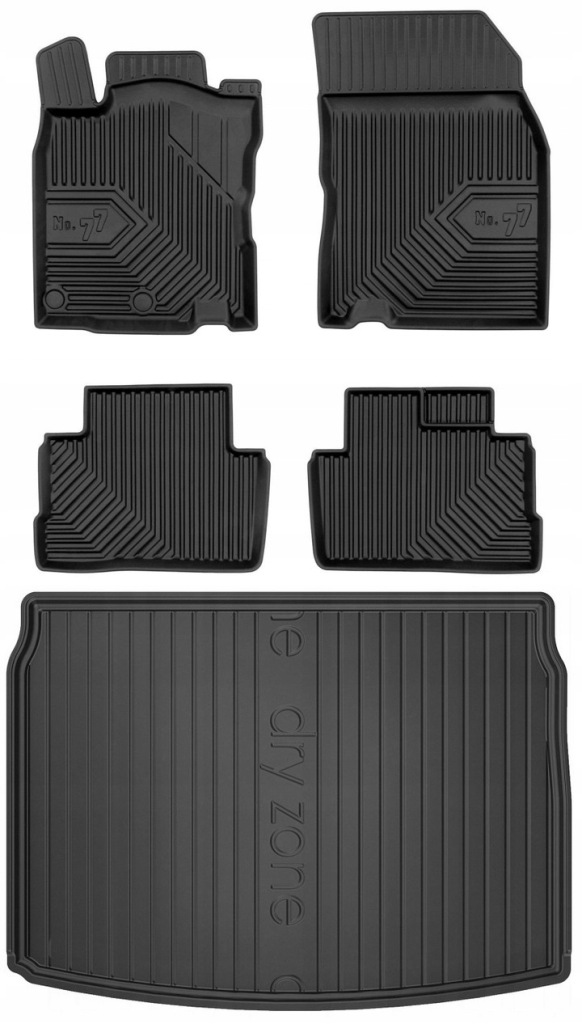 Set 77 Koberce a rohože Nissan Qashqai 2 2013-2021 g