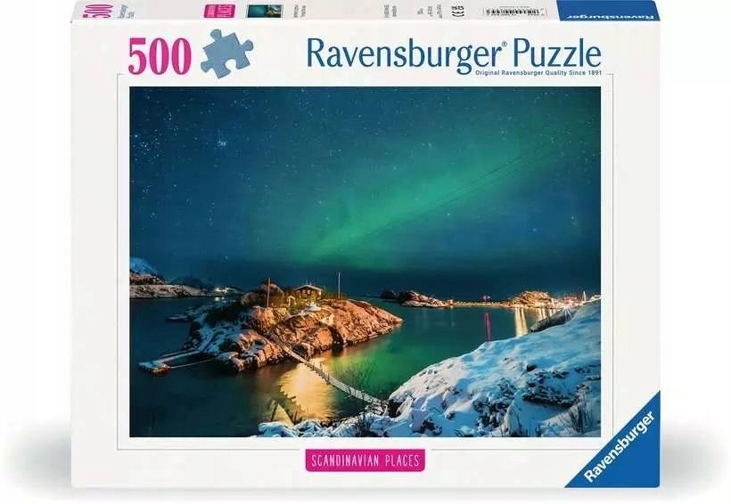 Vzdělávací Skládačka Sada Puzzle Puzzle Rozvíjející se Aurora Polární Záře