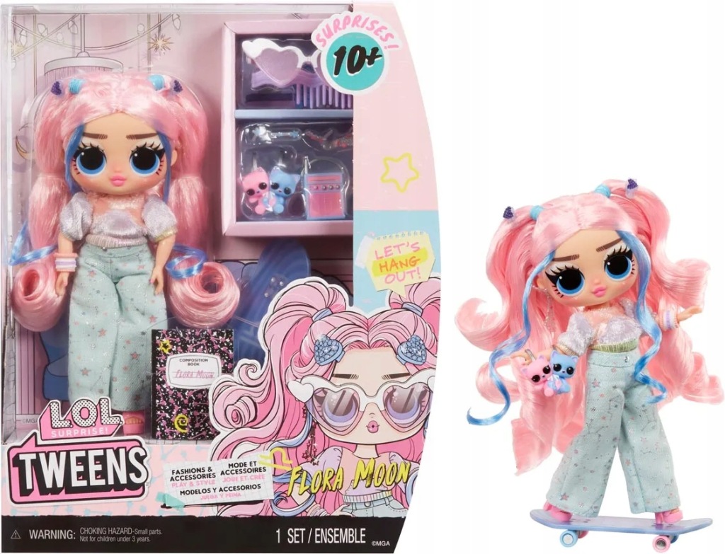Panenka Tweens Flora Moon Fashion Set Lol Surprise Příslušenství