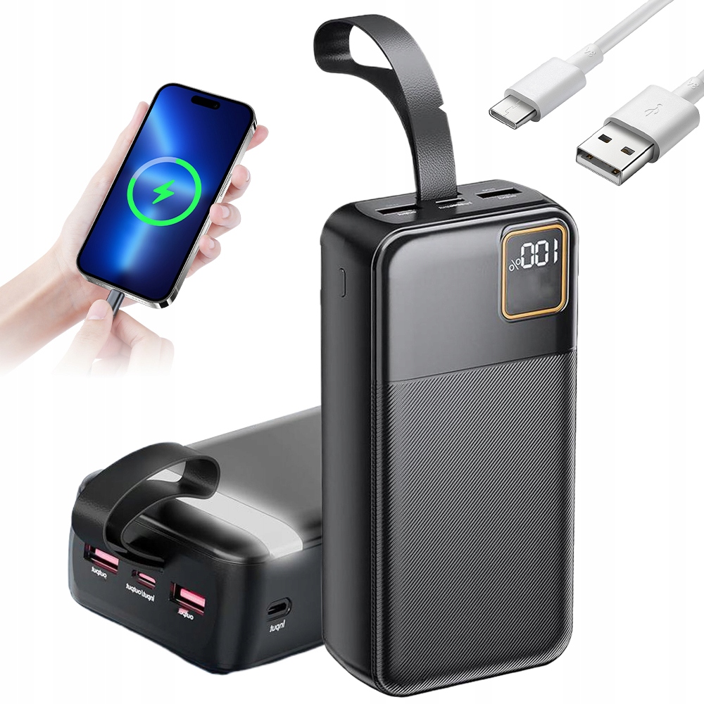 Power Banka 30000 Mah S Výstupem Typu C 20 W Pro Chytré Telefony A Tablety