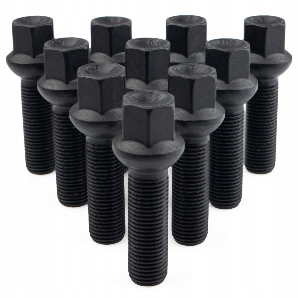 10 x Dlouhé Šrouby Getmann M14x1.5x42 mm Kula R14 Klíč 17