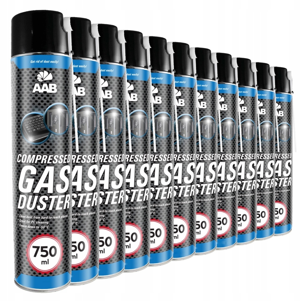 11x Aabcooling Stlačený Vzduch 750 ml 22x Trubička