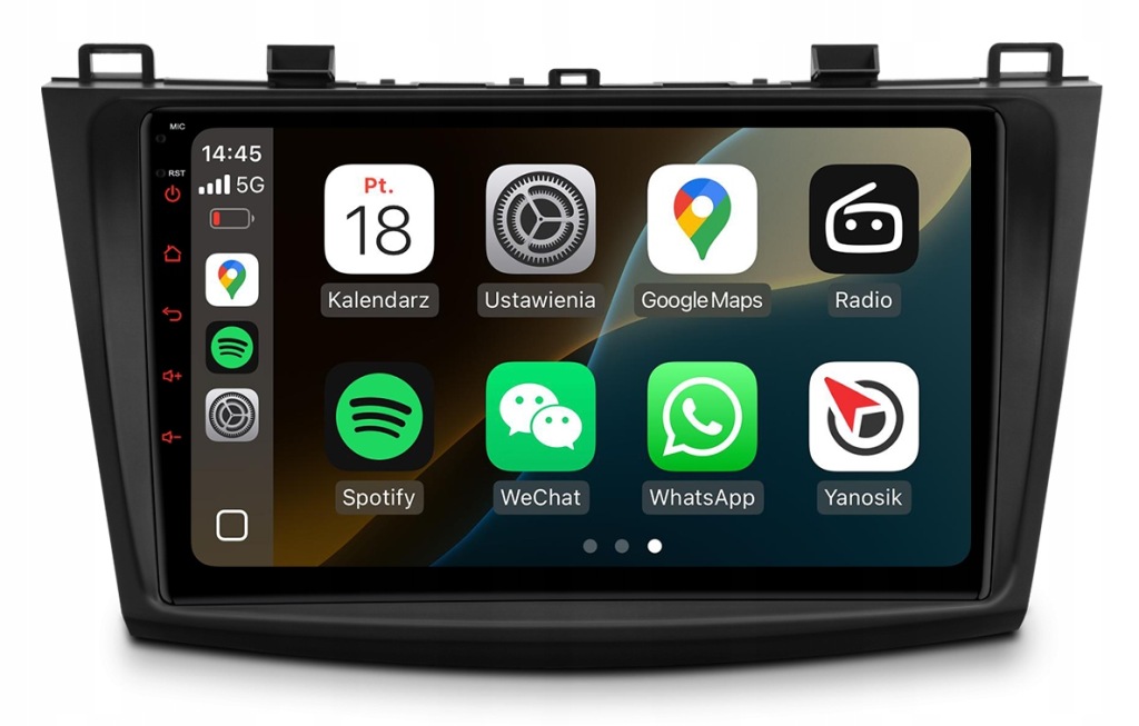 Mazda 3 2009-2013 Rádio Navigace Android Carplay Mapy Podpora Bose