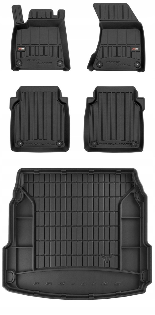 Set 3D Gumové rohože a rohože Audi A8 D4 Long sedan 2009-2017