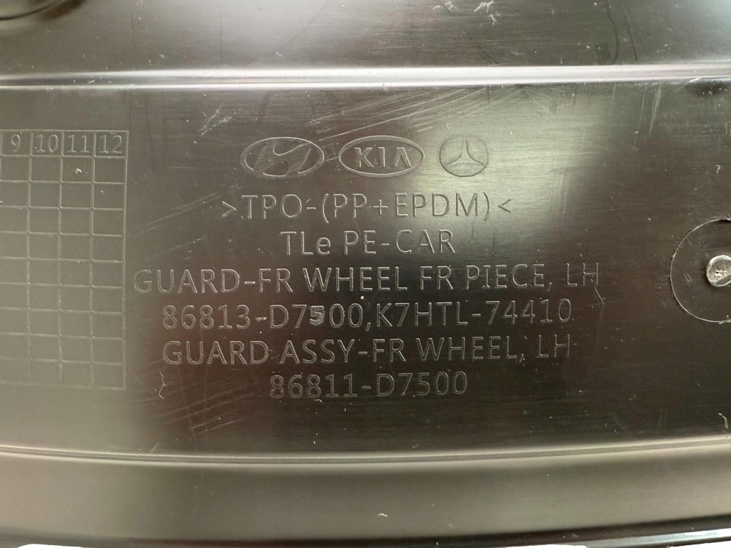 HYUNDAI TUCSON III Oryginalne Nadkole Przód Przednie Lewe OE 86811 D7500 — zdjęcie 6