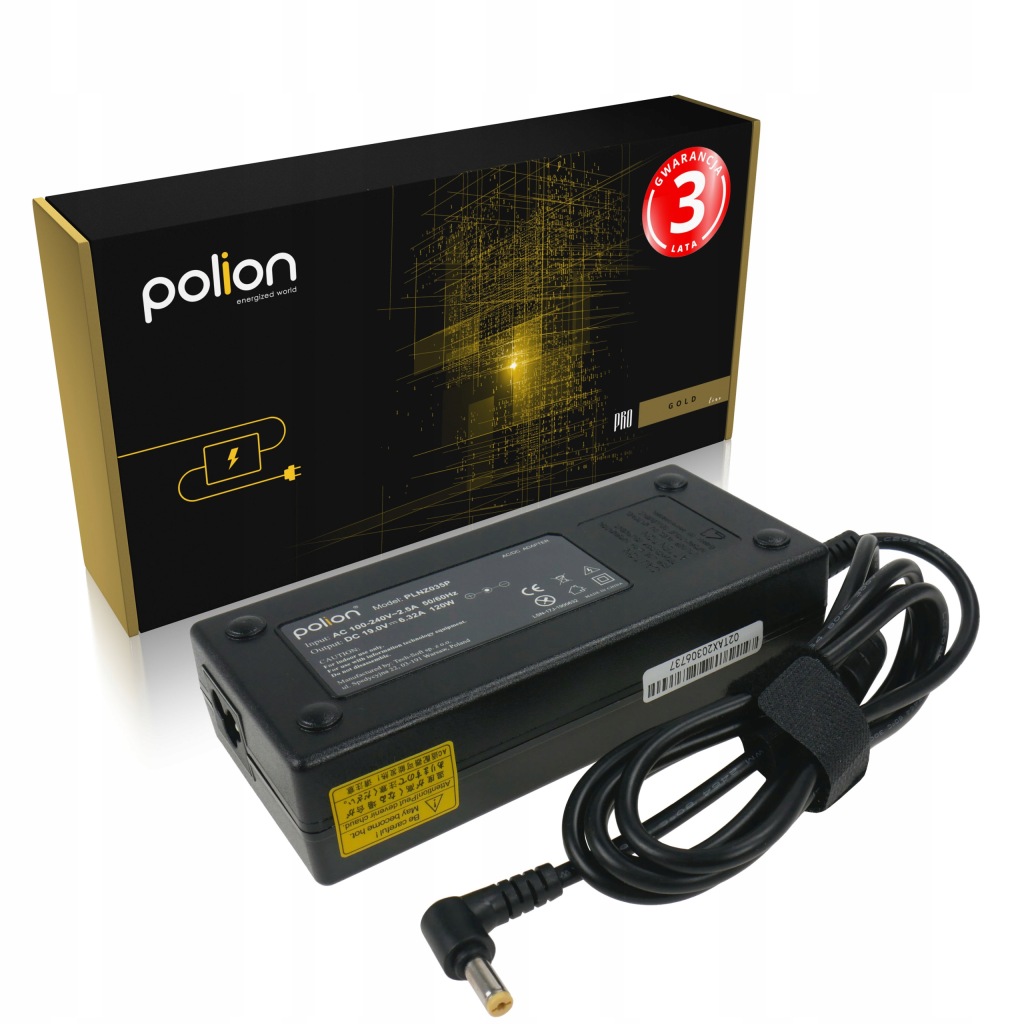 Nabíječka 120W pro notebook Acer 19V 6,32A konektor 5,5x1,7 mm