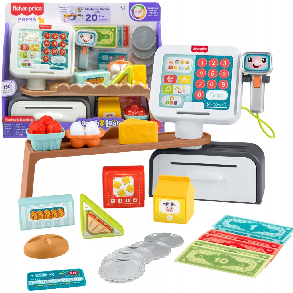 Fisher Price Pokladna Interaktivní Obchod Kupujte A Skenujte Příslušenství