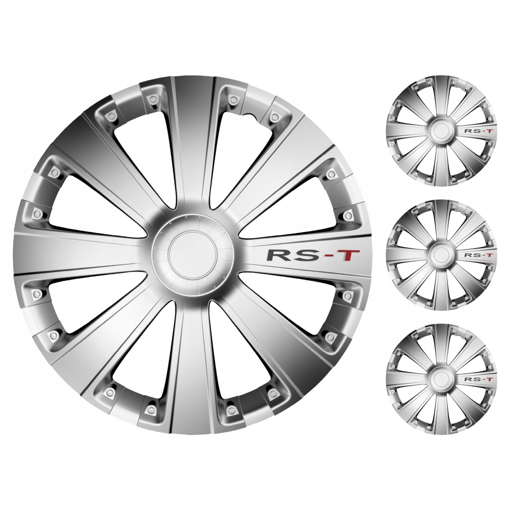 Univerzální poklice do auta Rs-t Silver 14 palců