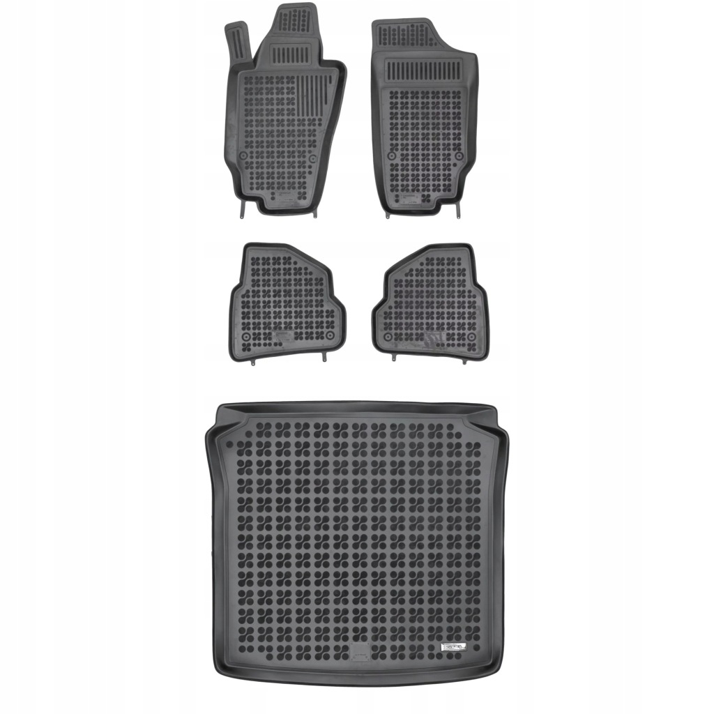 Sada černých koberců gumová podložka Seat Ibiza IV 2010-2017