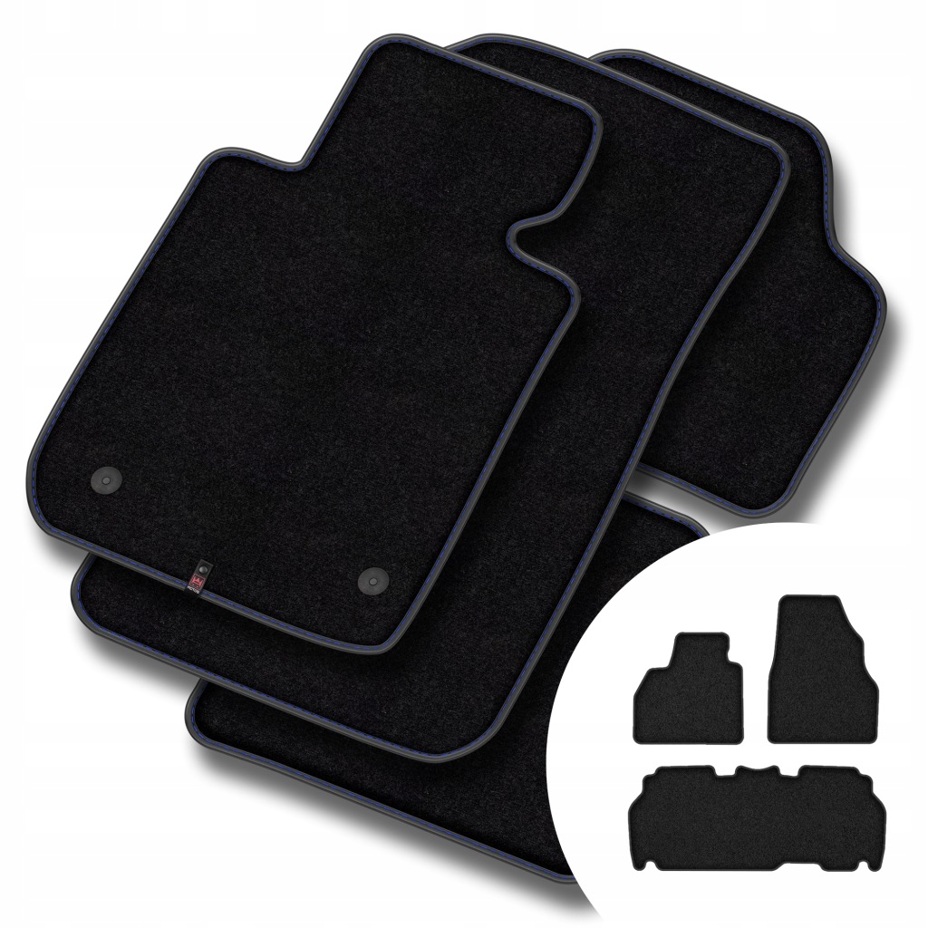 Velurové koberce Premium pro Renault Kangoo II 2007-2021