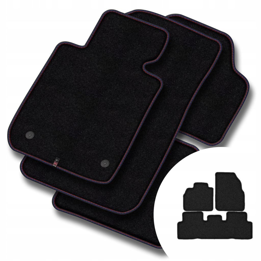 Velurové koberce Premium pro Renault Scenic II 2003-2009