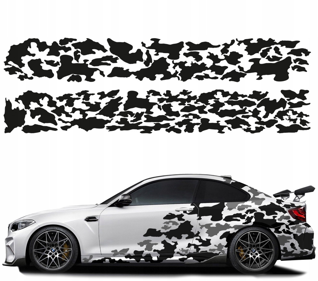 Samolepka Grafika Na Auto Maskáčový Camo Kamufláž 44x600 cm Barvy