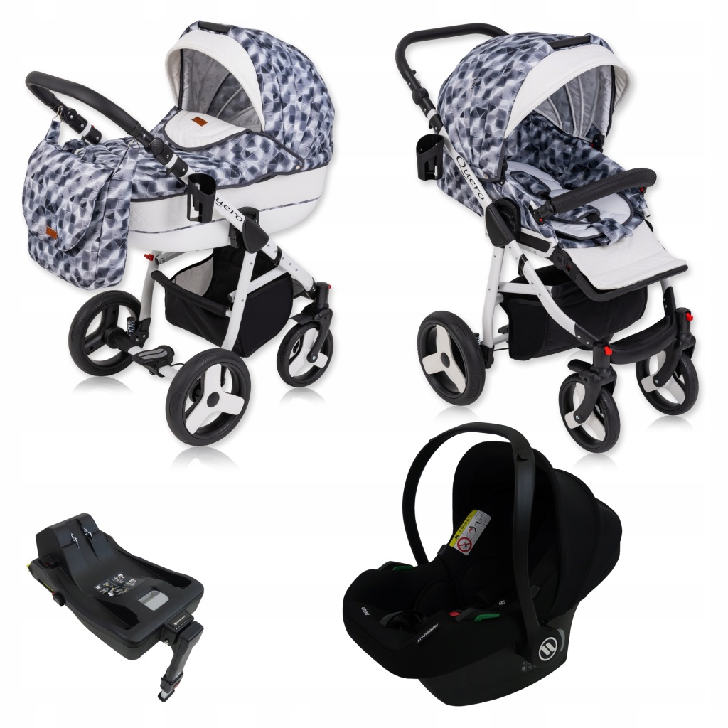 Quero Alu Eco Dětský Kočárek 4V1 Isofix 13 Kg Karex