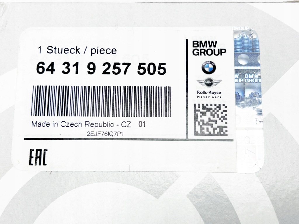 MINI R50 R52 R53 R61 Filtr Kabinowy Węglowy Nowy OE 9257505 — zdjęcie 4