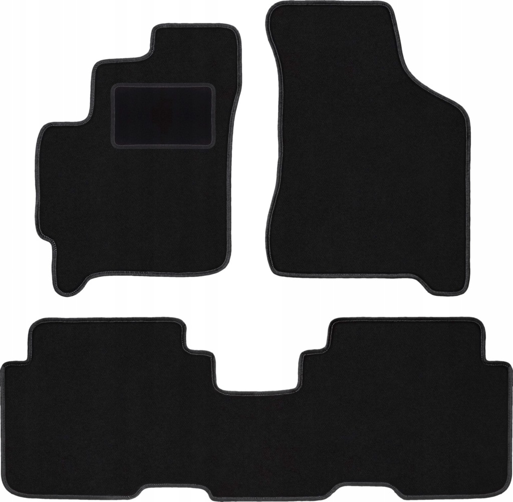 velurové autokoberce pro automobily Kia Carens I minivan (1999-2006)