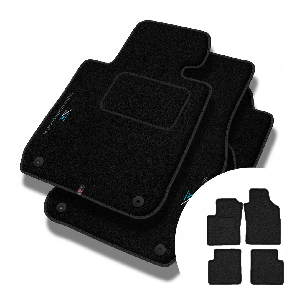 Velurové koberce Performance pro Fiat Panda II 2003-2012