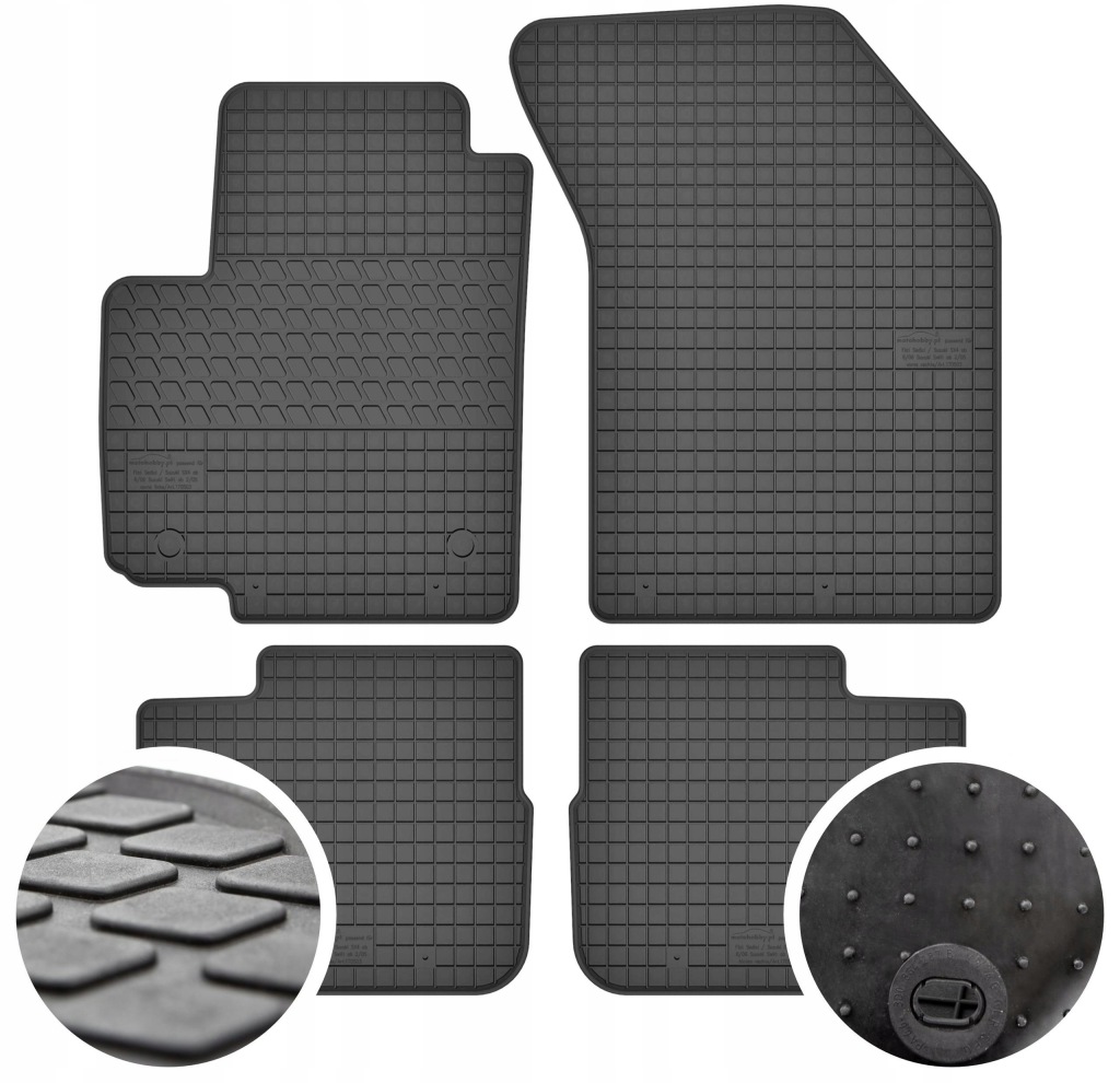 Gumové Koberce pro Fiat Sedici 2005-2014 Stopky