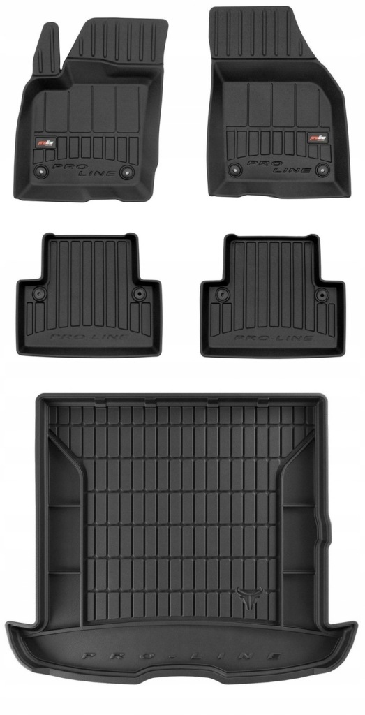 Set 3D gumové rohože Volvo V50 Kombi 2004-2014