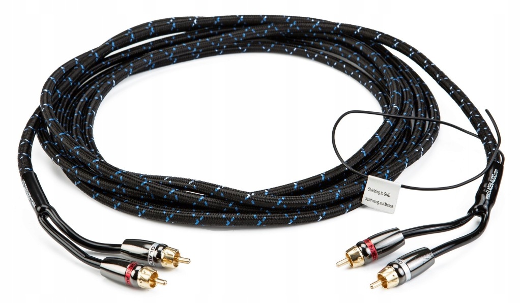 Gladen Z-ch Zero 5 m kabel Stereo Audio 2x Rca Cinch 3x Ofc Displej