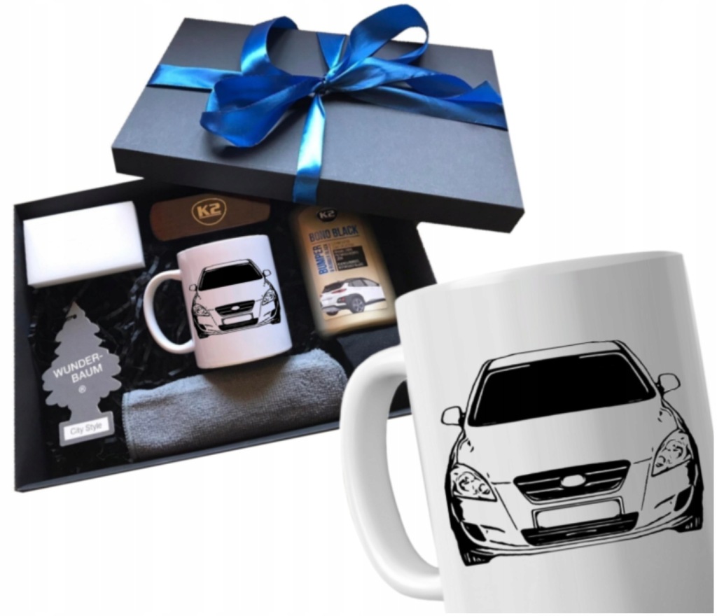 Sada hrnečků dárek pro kluka pro řidiče auta Kia automobilový box