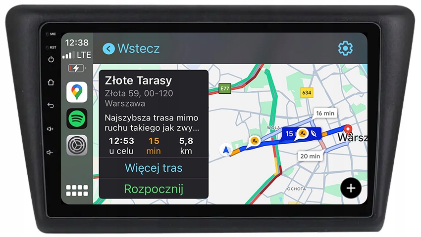 Skoda Rapid Nejnovější Android Carplay Rádio Navigace