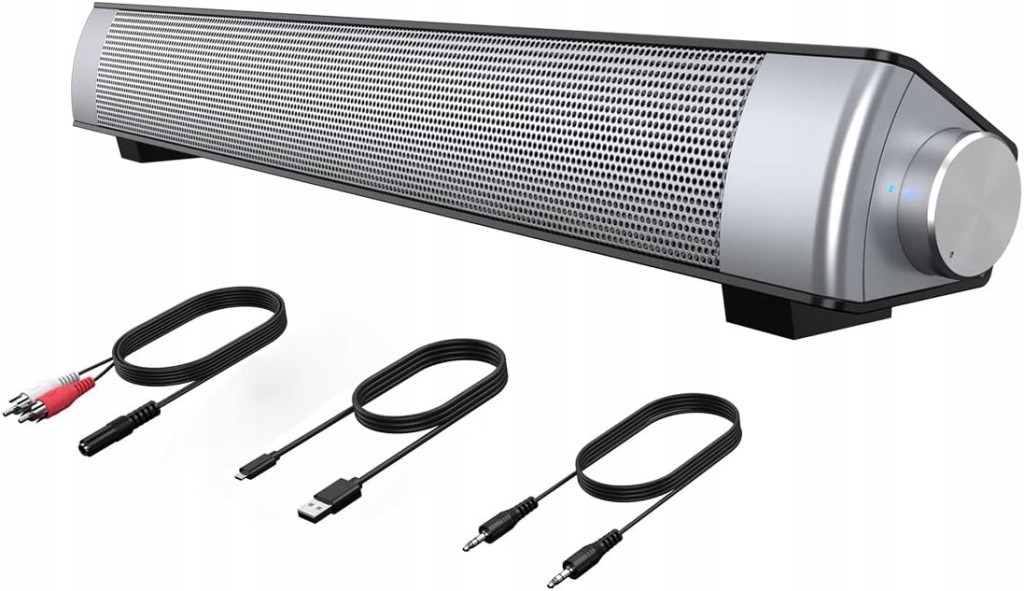 Mini Reproduktor Bluetooth 5 0 Soundbar Dálkové Ovládání Aux Rca Nabíjení Usb Baterie