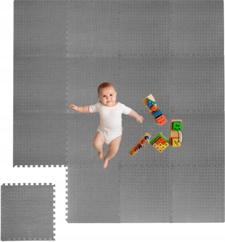Pěnové puzzle pro miminko na podlahu Velká podložka pro silné děti 2,4 x 2,4 m